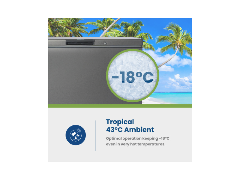 KIC 203L CHEST FREEZER GREY - Image 4